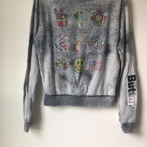 butter zip up hoodie